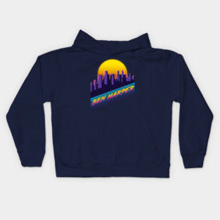 Ben Harper ||| City Retro 80s Kids Hoodie