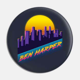 Ben Harper ||| City Retro 80s Pin