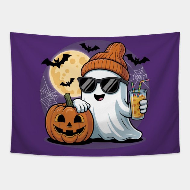 Halloween-Vibes Tapestry by Creatifly Graphic Tees