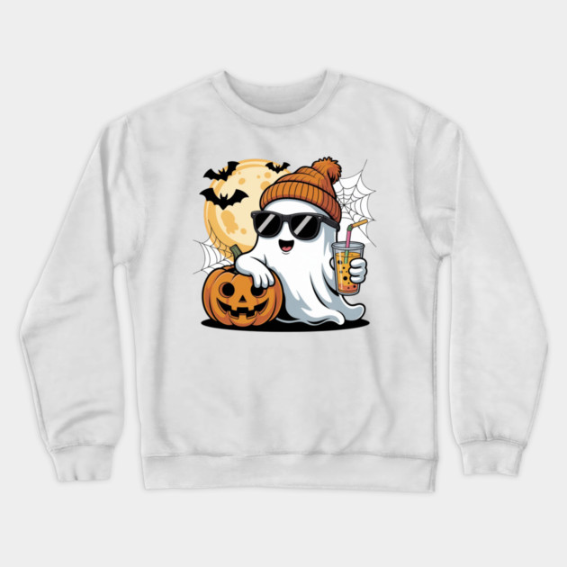 Halloween-Vibes Crewneck Sweatshirt by Creatifly Graphic Tees