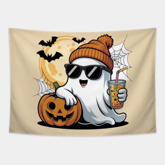 Halloween-Vibes Tapestry by Creatifly Graphic Tees