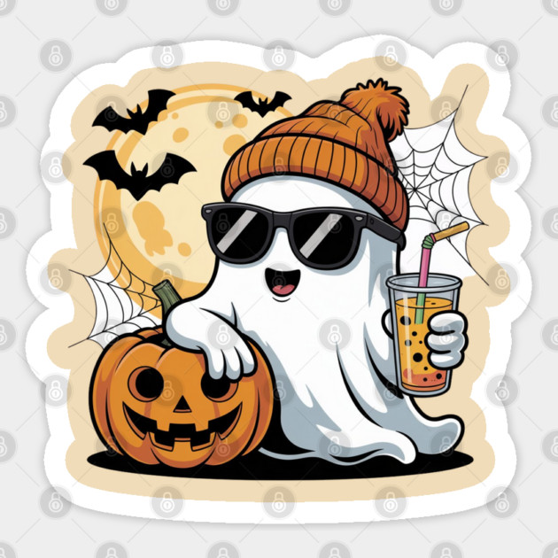 Halloween-Vibes Sticker by Creatifly Graphic Tees