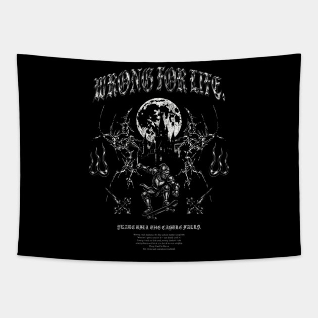 Knight Shredder Tapestry by Wrongteeshirt