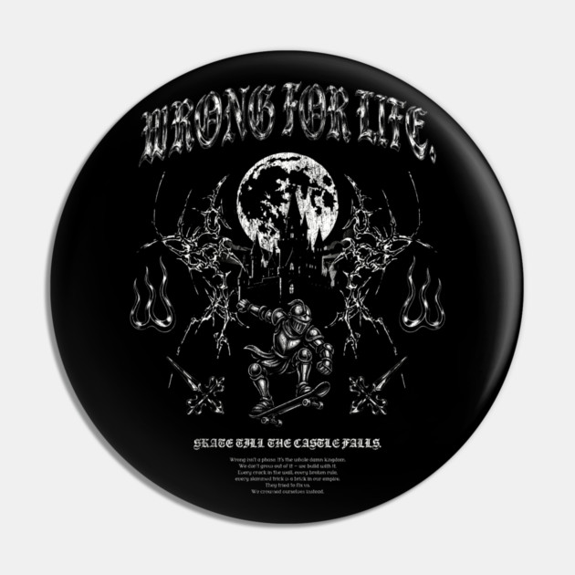 Knight Shredder Pin by Wrongteeshirt