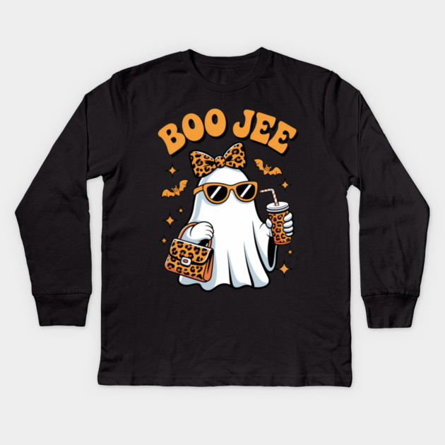 Halloween-Vibes Kids Long Sleeve T-Shirt by Creatifly Graphic Tees