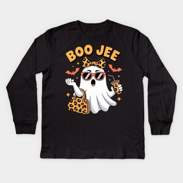 Halloween-Vibes Kids Long Sleeve T-Shirt by Creatifly Graphic Tees