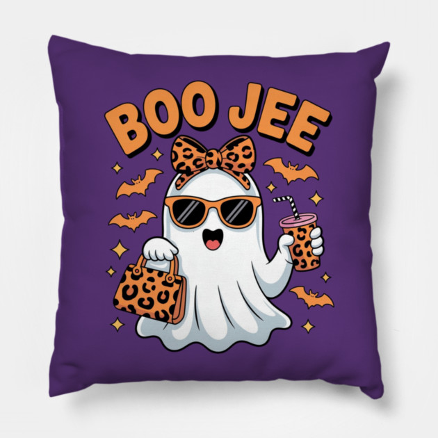 Halloween-Vibes Pillow by Creatifly Graphic Tees