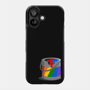 Polyamory Pride Flag in a Bucket Phone Case