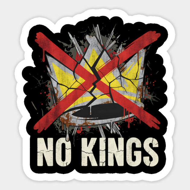 No Kings Sticker by Fiorella's Store