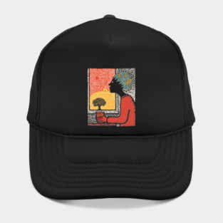 Wanderluster – World Mind Dreaming Linocut Hat