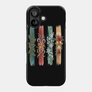 Christmas Stripes Festive Holiday Design Phone Case