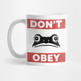 Portland Frog Don’t Obey Mug