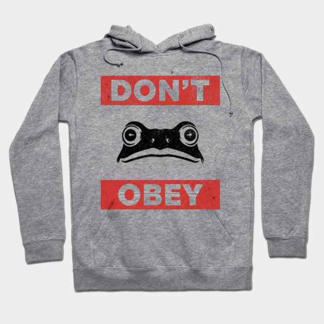 Portland-Frog-Don’t-Obey Hoodie by ArtistTee ⭐⭐⭐⭐⭐