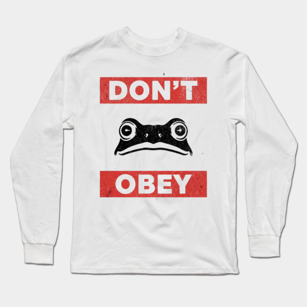 Portland-Frog-Don’t-Obey Long Sleeve T-Shirt by ArtistTee ⭐⭐⭐⭐⭐