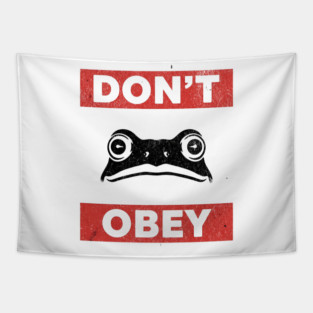 Portland-Frog-Don’t-Obey Tapestry