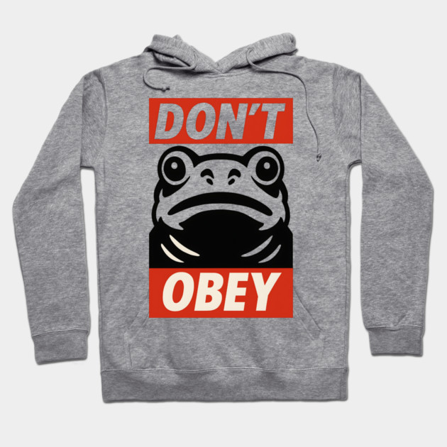 Portland Frog Don’t Obey Hoodie by ArtistTee ⭐⭐⭐⭐⭐