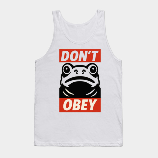 Portland Frog Don’t Obey Tank Top by ArtistTee ⭐⭐⭐⭐⭐