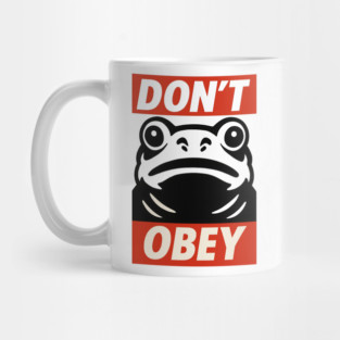 Portland Frog Don’t Obey Mug