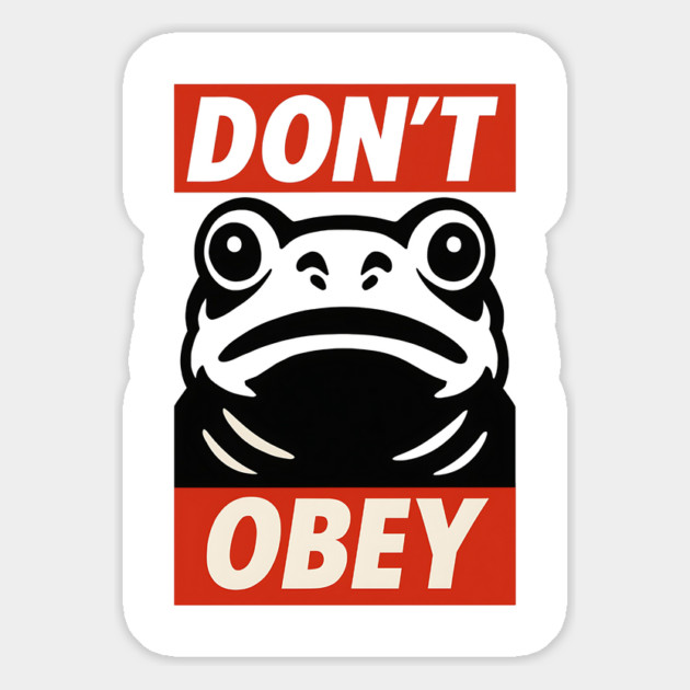 Portland Frog Don’t Obey Magnet by ArtistTee ⭐⭐⭐⭐⭐
