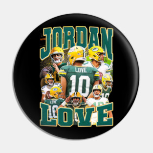 Retro Vintage Jordan Love Green Bay Packers - American Football Nfl Green Bay Packers 2024 - torin davenport #182 Pin
