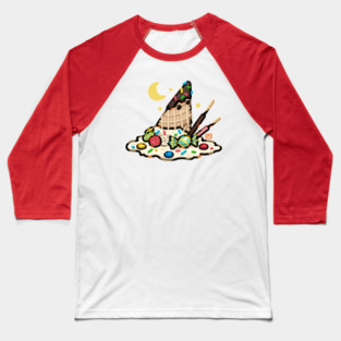 Ice Cream Witch Hat Baseball T-Shirt