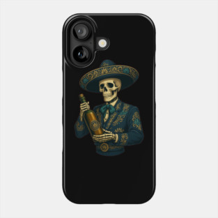Elegant Skeleton Mariachi – Dia De Los Muertos Day of The Dead Costume Art Phone Case