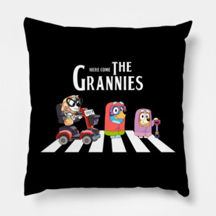 Bluey- Here Come The Grannies Pillow
