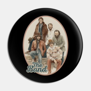 The Band, old school retro vintage folk rock music 70s Pin