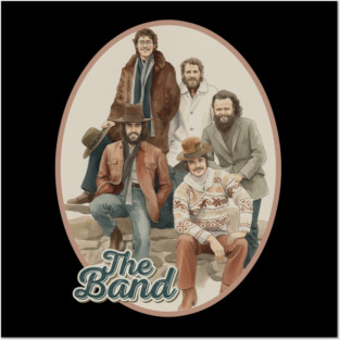 The Band, old school retro vintage folk rock music 70s Posters and Art
