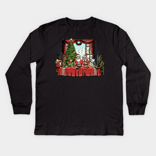 Last Christmas Supper Kids Long Sleeve T-Shirt by GoshWow®