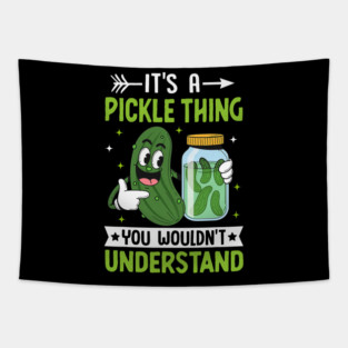 Cute Pickle Tapestry