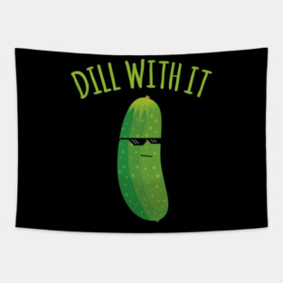 Cute Pickle Tapestry