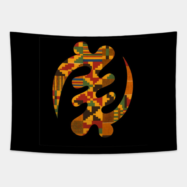 Gye Nyame Adinkra Kente Akan Symbol Tapestry by Adwoa's Store