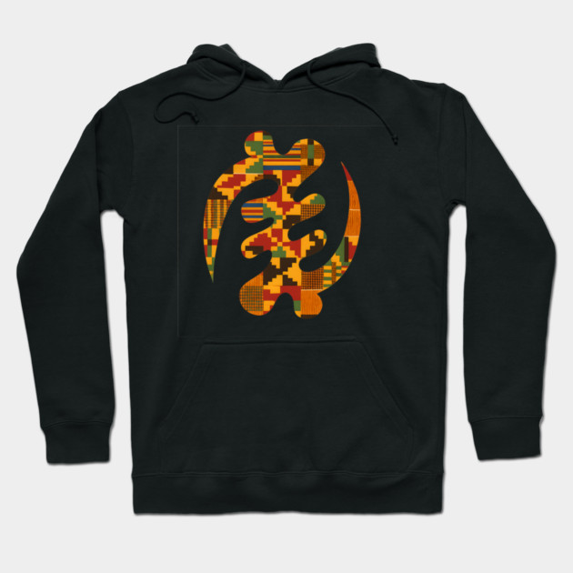 Gye Nyame Adinkra Kente Akan Symbol Hoodie by Adwoa's Store