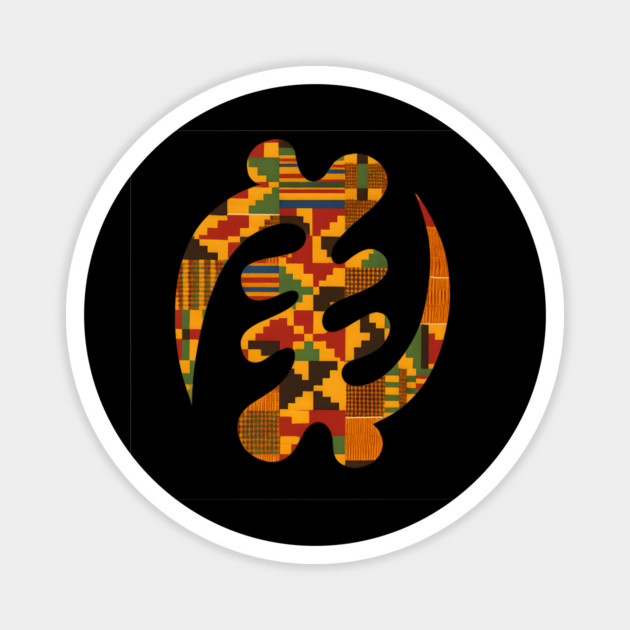 Gye Nyame Adinkra Kente Akan Symbol Magnet by Adwoa's Store