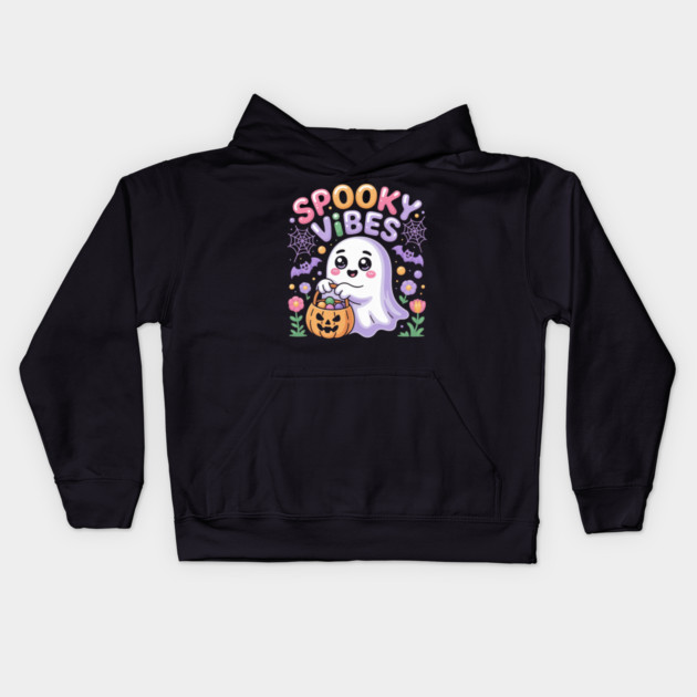 halloween-vibes Kids Hoodie by Creatifly Graphic Tees