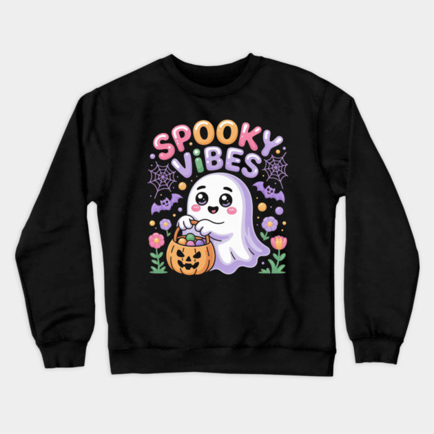 halloween-vibes Crewneck Sweatshirt by Creatifly Graphic Tees