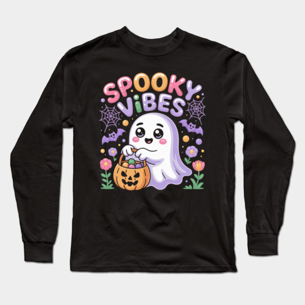 halloween-vibes Long Sleeve T-Shirt by Creatifly Graphic Tees