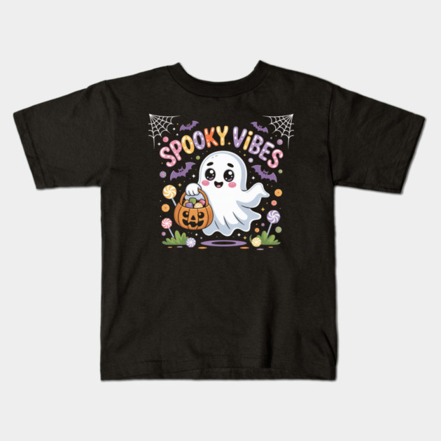 halloween-vibes Kids T-Shirt by Creatifly Graphic Tees
