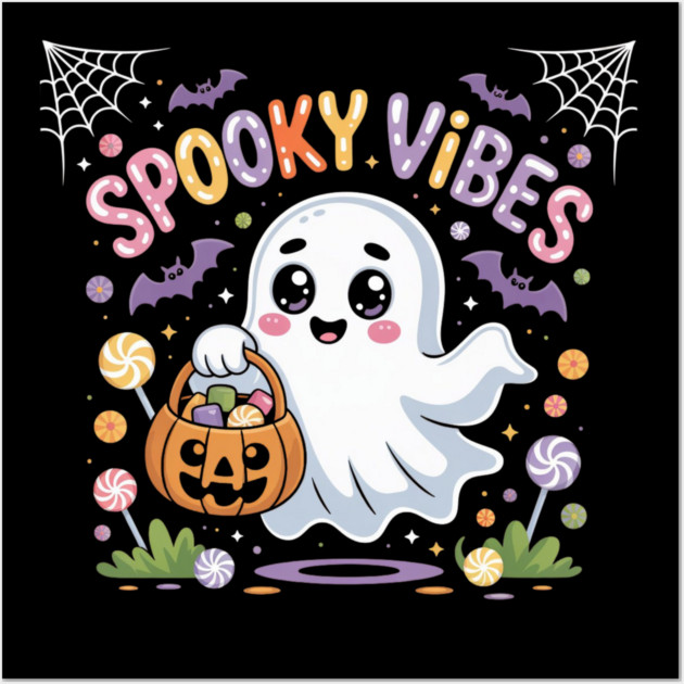 halloween-vibes Wall Art by Creatifly Graphic Tees
