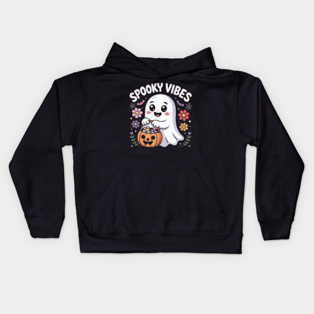 halloween-vibes Kids Hoodie by Creatifly Graphic Tees
