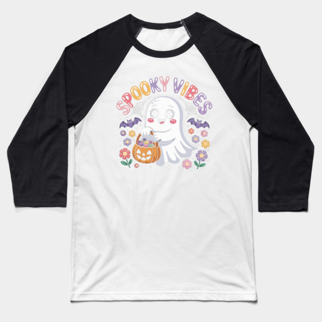 halloween-vibes Baseball T-Shirt by Creatifly Graphic Tees