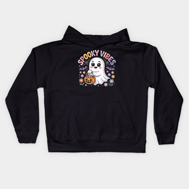 halloween-vibes Kids Hoodie by Creatifly Graphic Tees