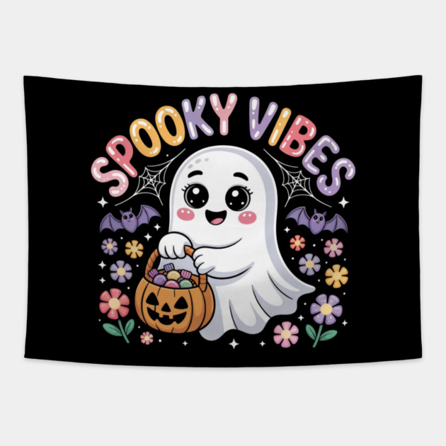 halloween-vibes Tapestry by Creatifly Graphic Tees