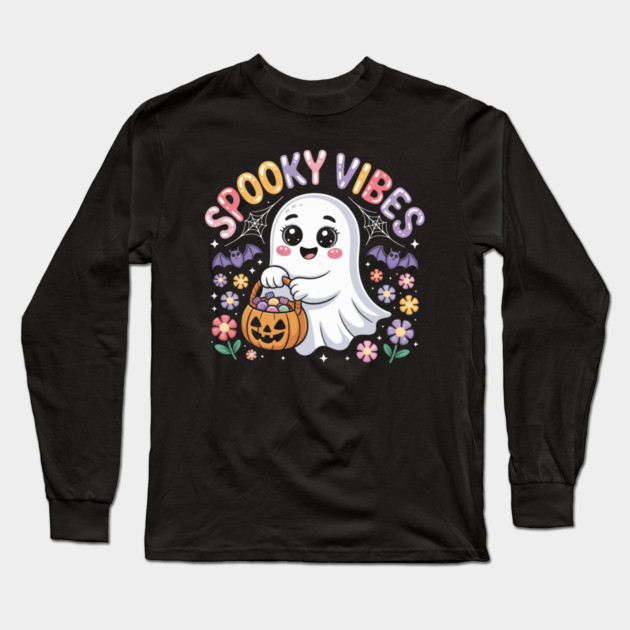 halloween-vibes Long Sleeve T-Shirt by Creatifly Graphic Tees