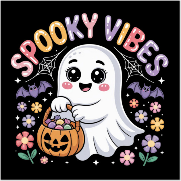 halloween-vibes Wall Art by Creatifly Graphic Tees
