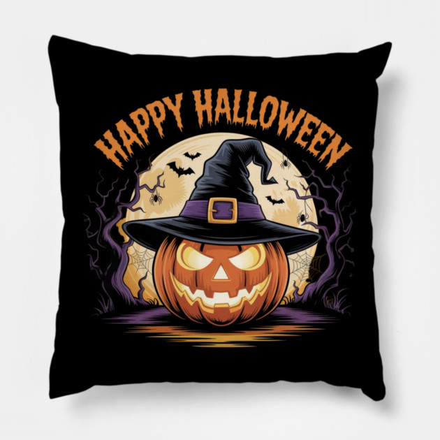 halloween-vibes Pillow by Creatifly Graphic Tees