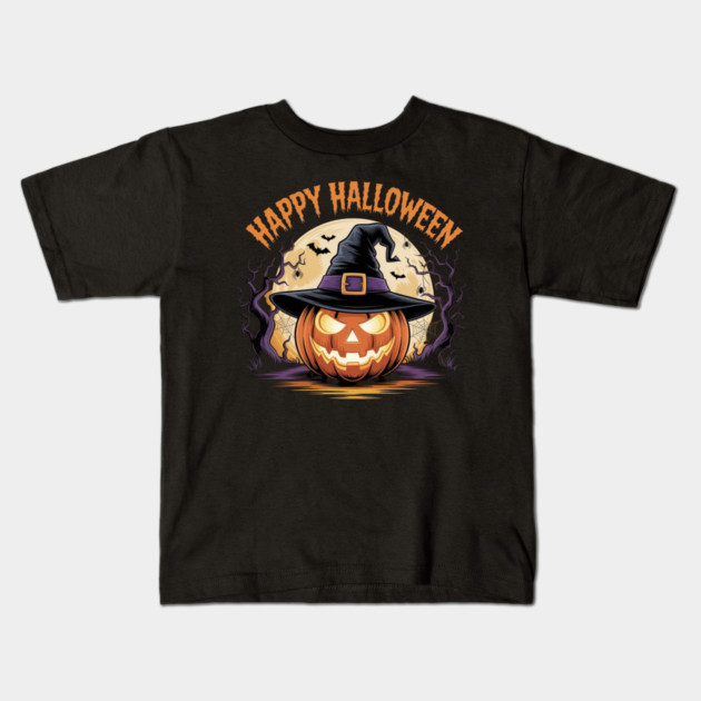 halloween-vibes Kids T-Shirt by Creatifly Graphic Tees