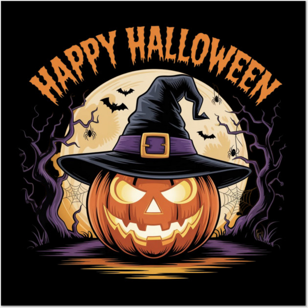 halloween-vibes Wall Art by Creatifly Graphic Tees