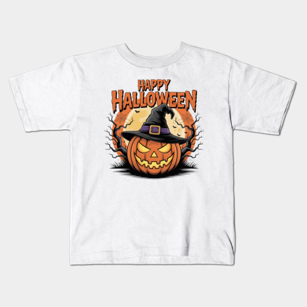 halloween-vibes Kids T-Shirt by Creatifly Graphic Tees